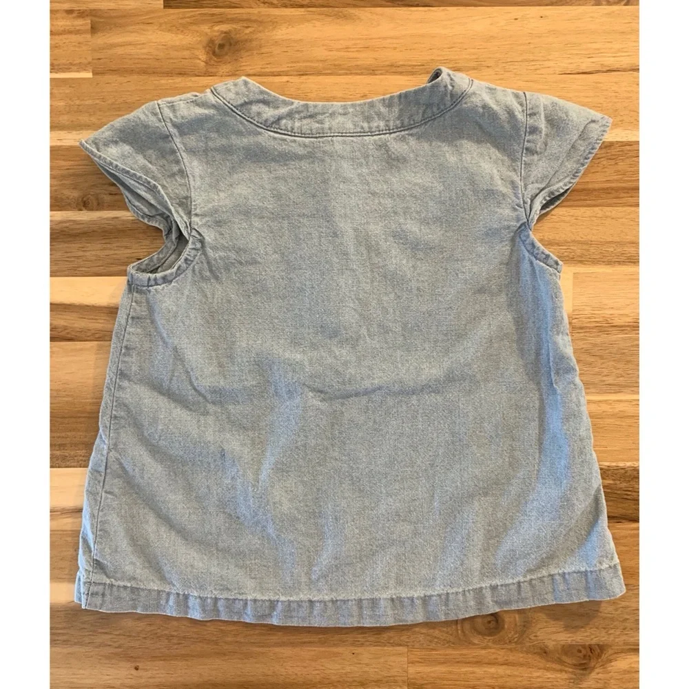 NWT: Carters Cap Sleeve Chambray‎ Shirt (24 mo)